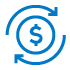 Icono transferencia de dinero.
